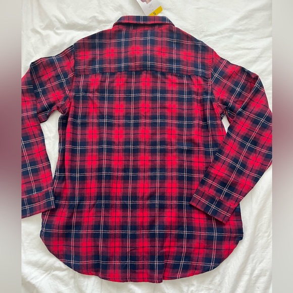 Red and Blue Plaid Flannel - Picture 2 of 5